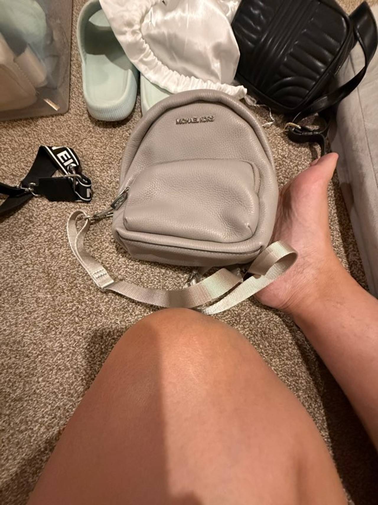 Michael Kors Pebbled Leather Mini Backpack