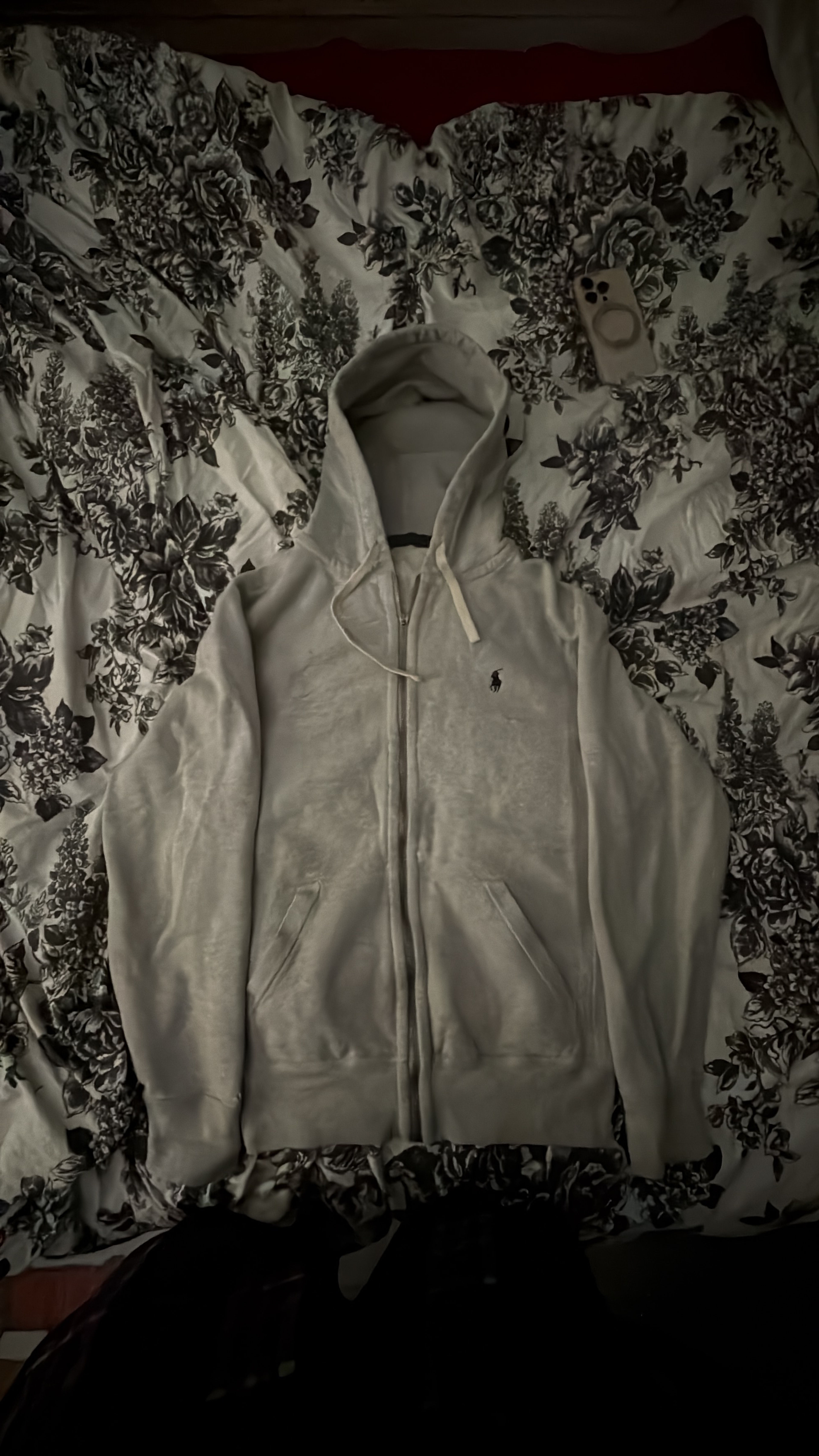 Polo Ralph Lauren Fleece Full-Zip Hoodie Grey Size Small