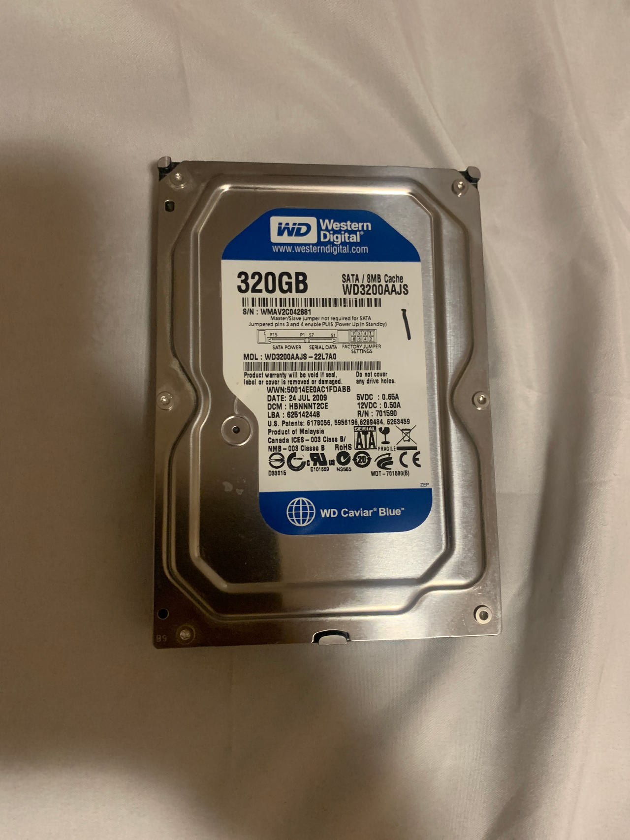 Western Digital Caviar Blue 320GB Hard Drive