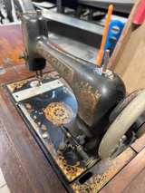 Vintage Elgin Treadle Sewing Machine with Oak Cabinet - Image 6