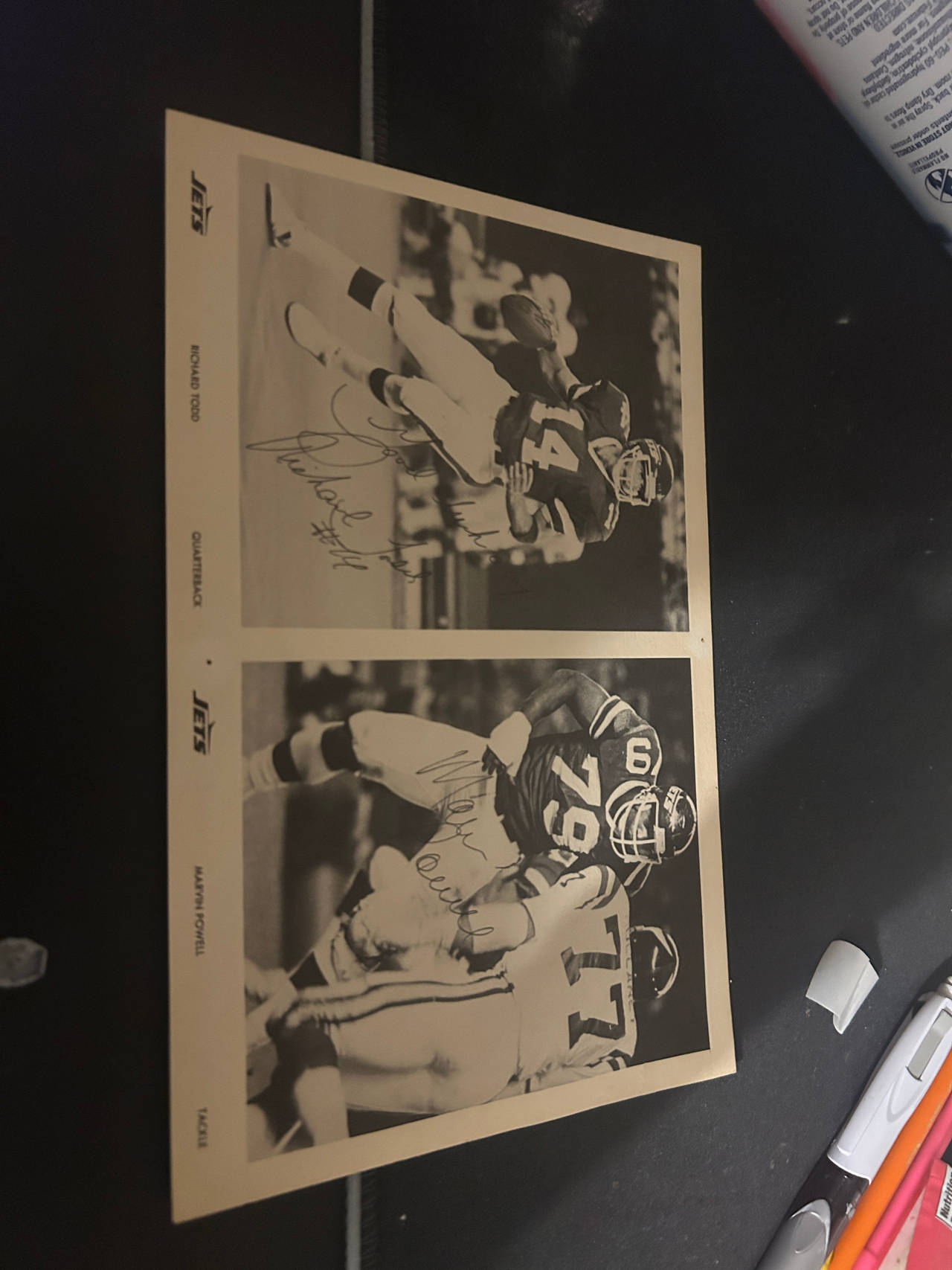 New York Jets Vintage Autographed Photo Sheet
