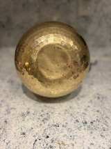 Vintage Hammered Brass Pitcher with Ornate Handle - Image 4