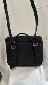 Vera Bradley Black Quilted Convertible Crossbody Backpack - Image 4