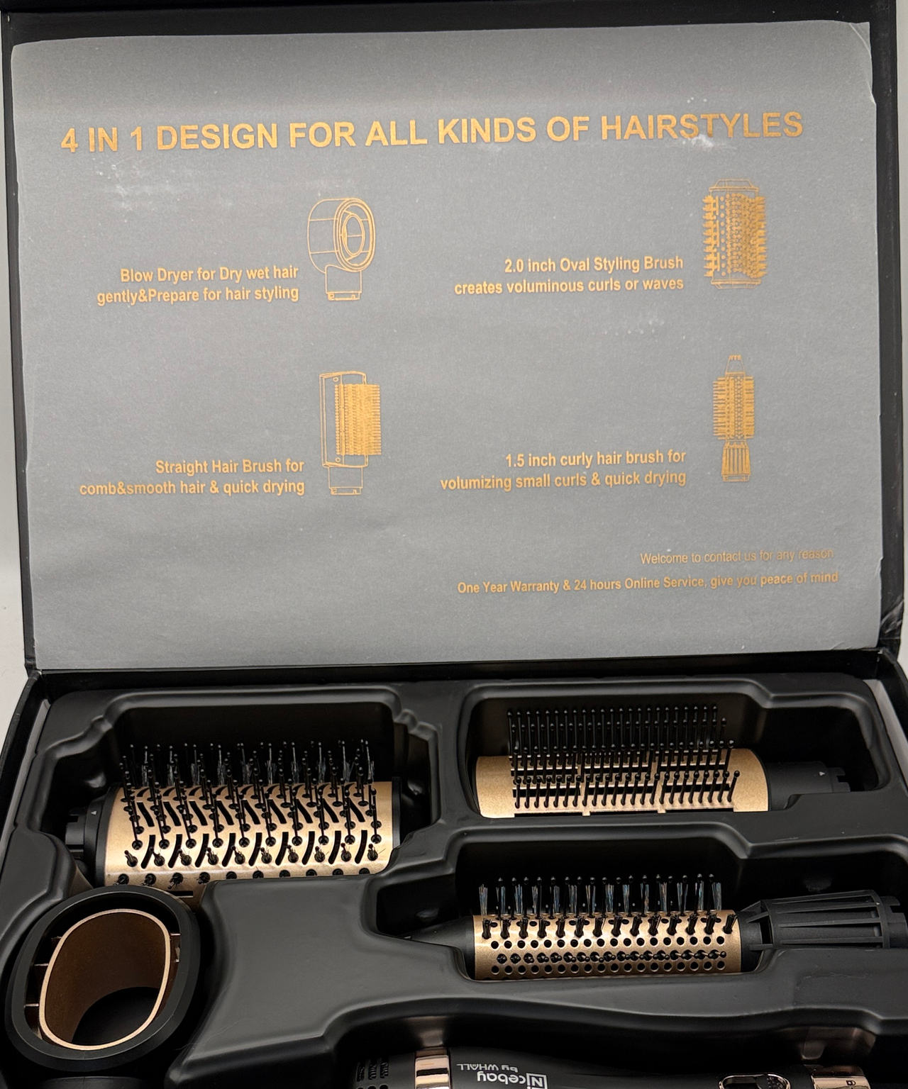 Nicebay 4 in 1 Hair Dryer Brush and Volumizer