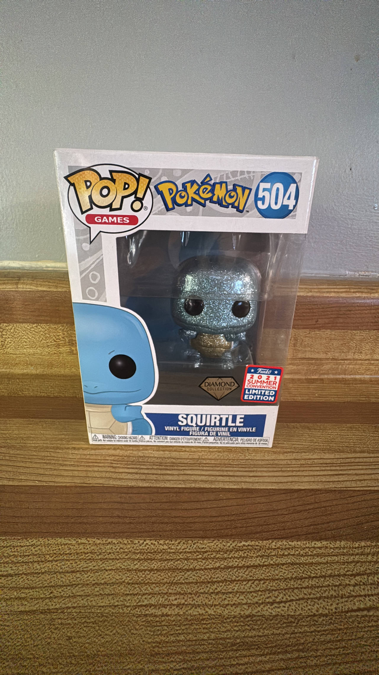Funko Pop! Games: Pokémon - Squirtle (Diamond Collection)