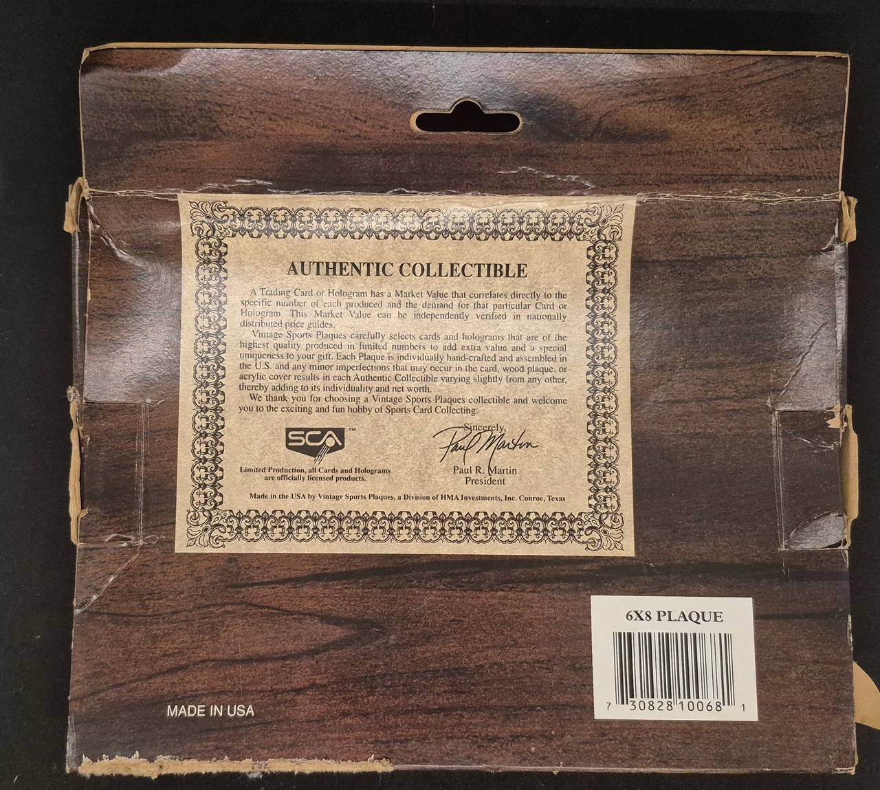 Pro Set Racing Rusty Wallace Limited Edition Sports Plaque