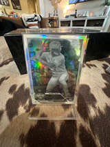 Topps Chrome Black & White Mini-Diamond Refractor Baseball Card - Image 1