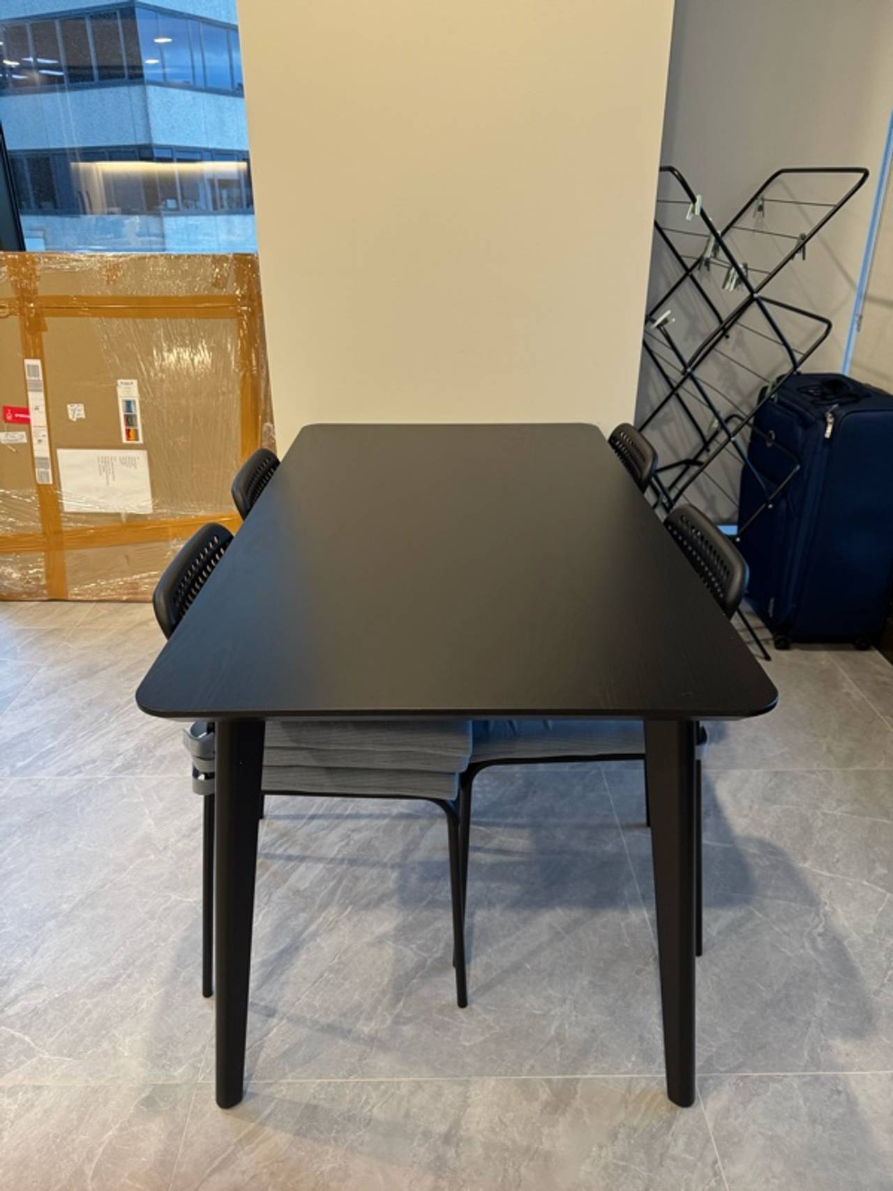 IKEA Lisabo Table Black/Ash Veneer