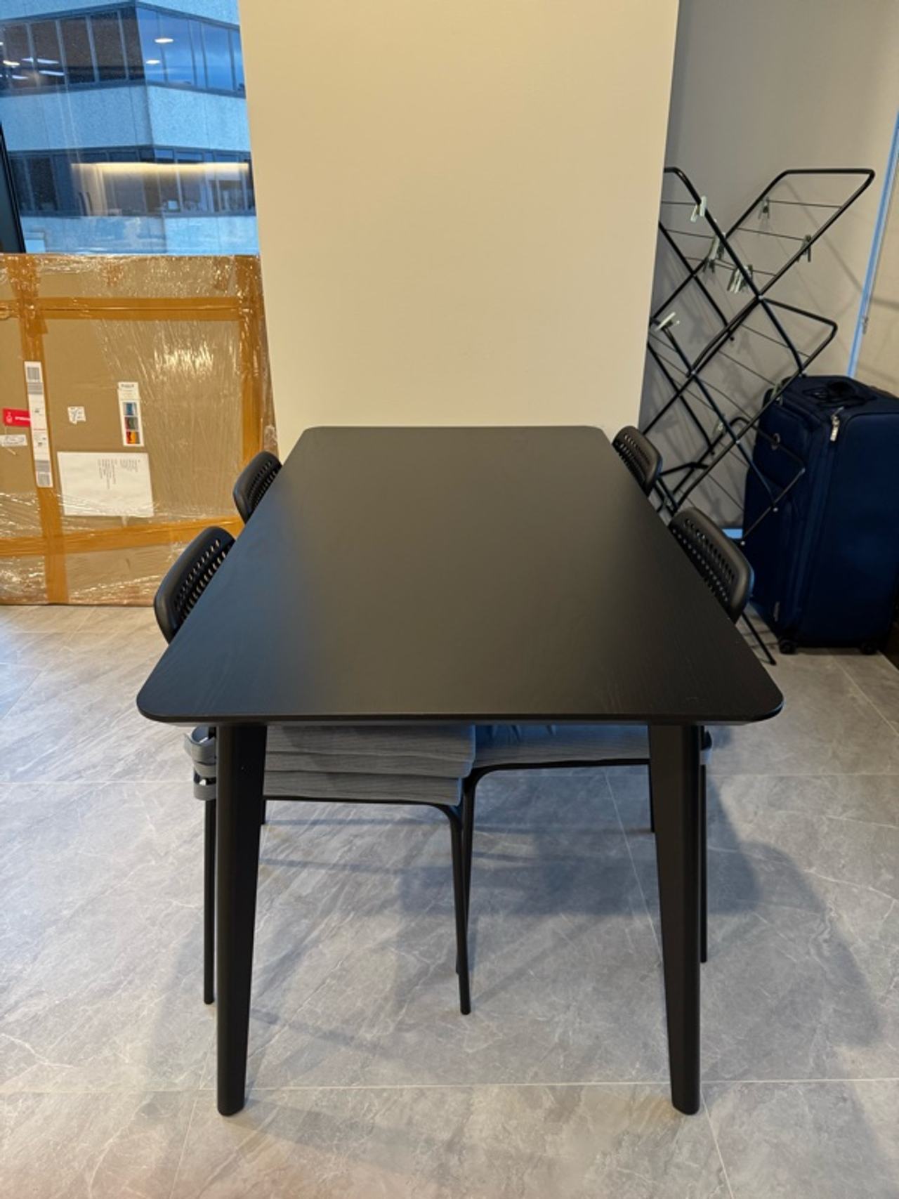 IKEA Lisabo Table Black/Ash Veneer