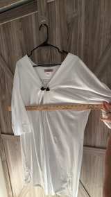 White Schweitzer Linen Pima Cotton Nightgown XL - Image 5