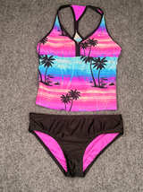 Gerry’s  Girls Tropical Sunset Tankini Swimsuit Set - Image 5