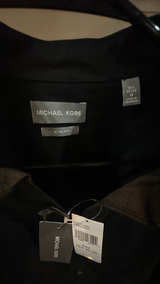NWT Michael Kors Men's Black Long Sleeve Dress Shirt Size Medium - Image 4