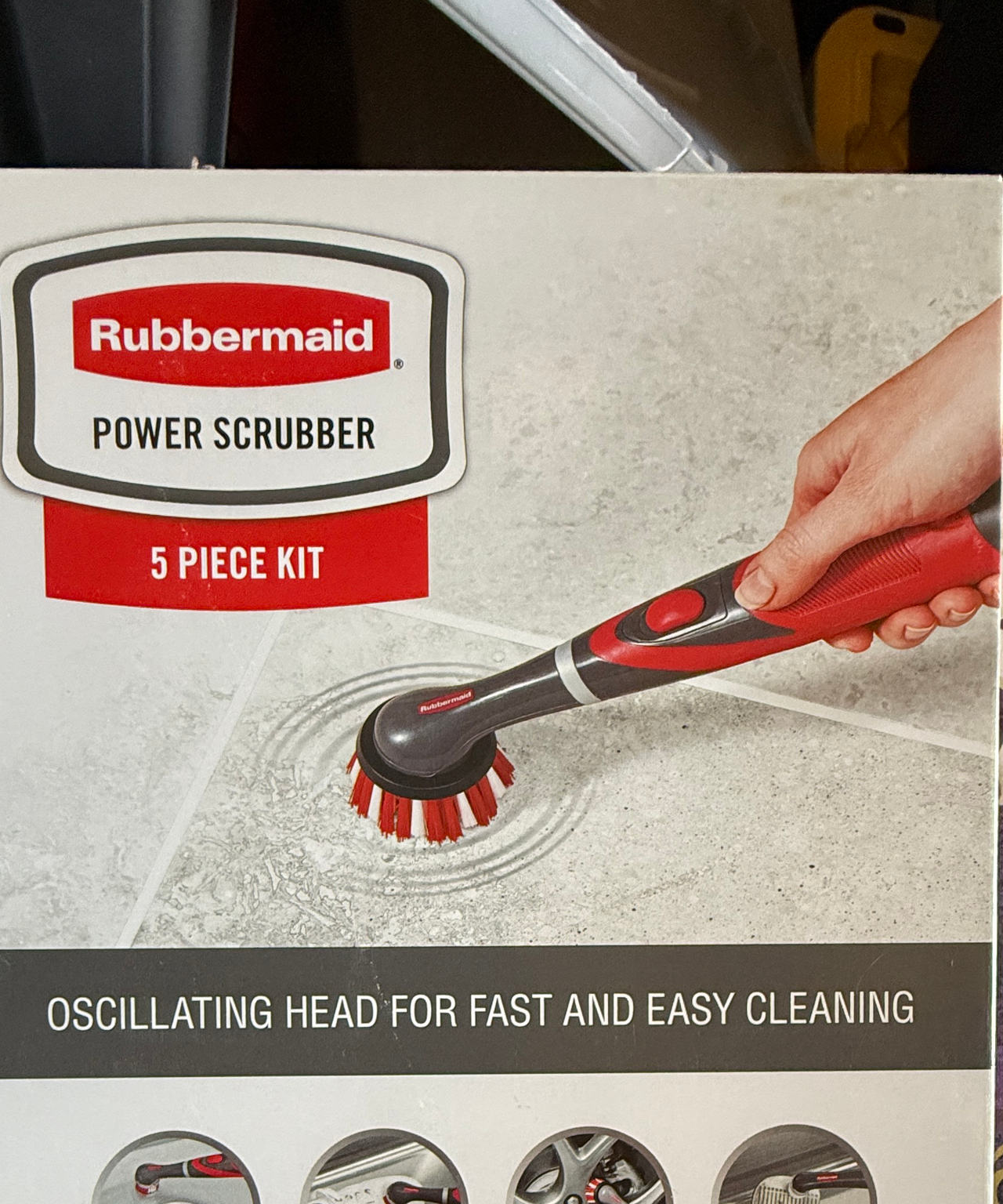 Rubbermaid Reveal Power Scrubber 5-Piece Kit