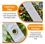 Clear Heavy Duty Tarp,Clear Vinyl Tarp with Grommets 8x12FT,24Mil Thick - Image 5