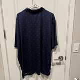 Jack Nicklaus golf polo XXL Men’s short sleeve dark blue fish print - Image 2