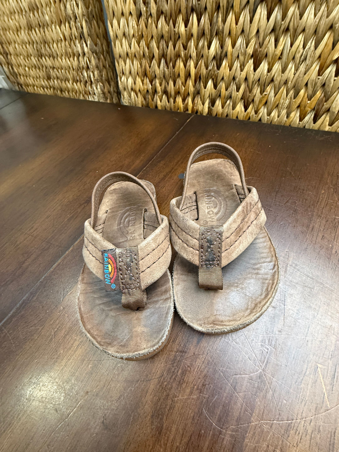 Rainbow Sandals Toddler Single Layer Leather with Backstrap 5/6