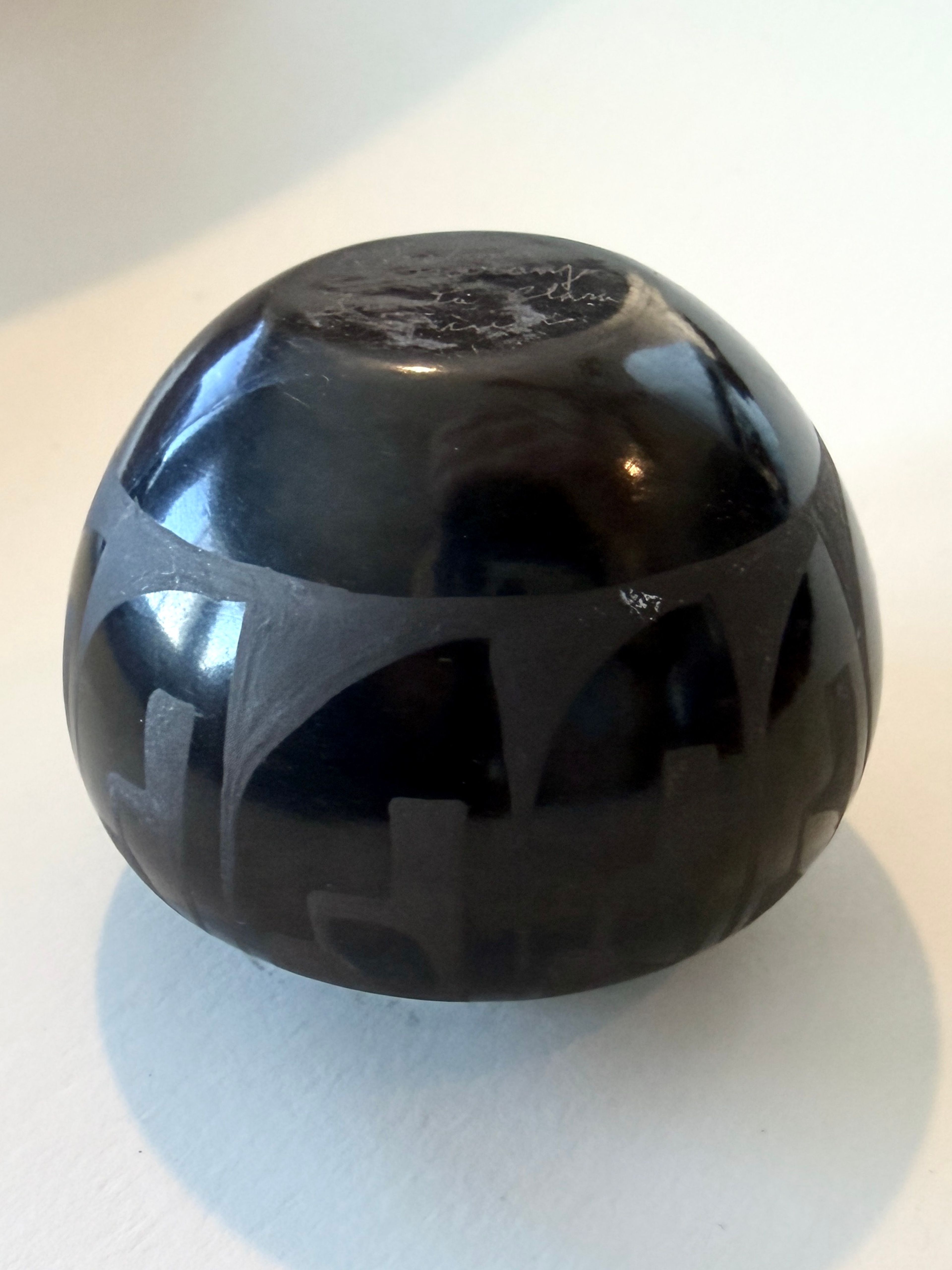 Signed Santa Clara Pueblo Blackware Pottery – by Celestina Naranjo - Image 8