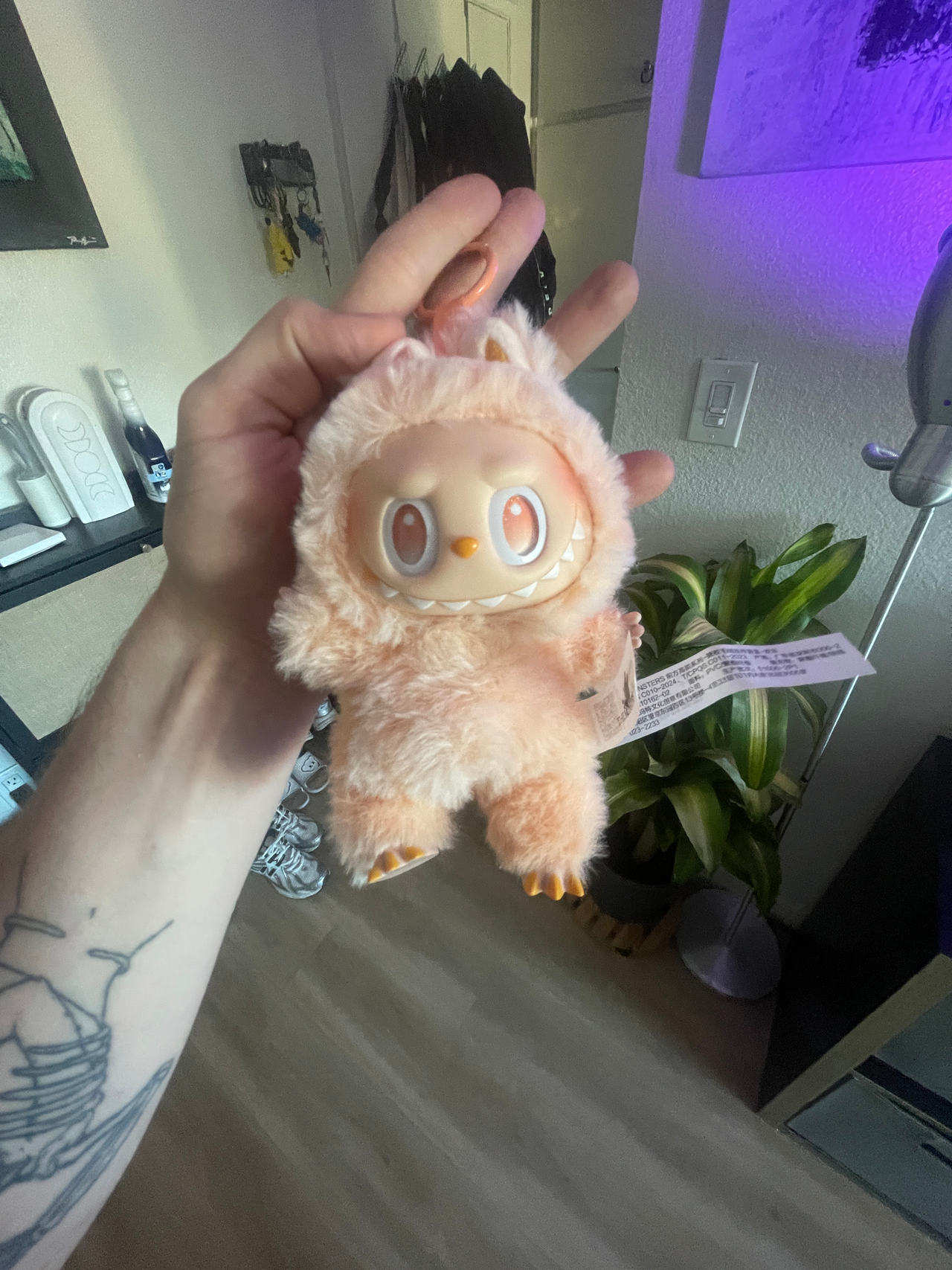 Labubu Happiness comes with box and card