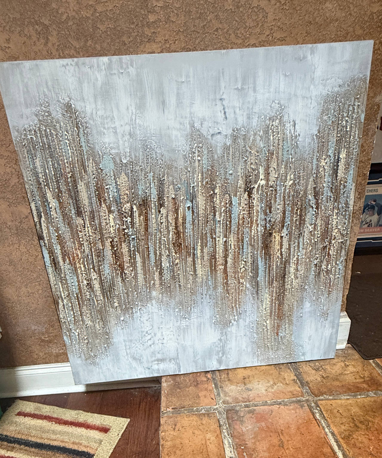 Textured Abstract Canvas Wall Art