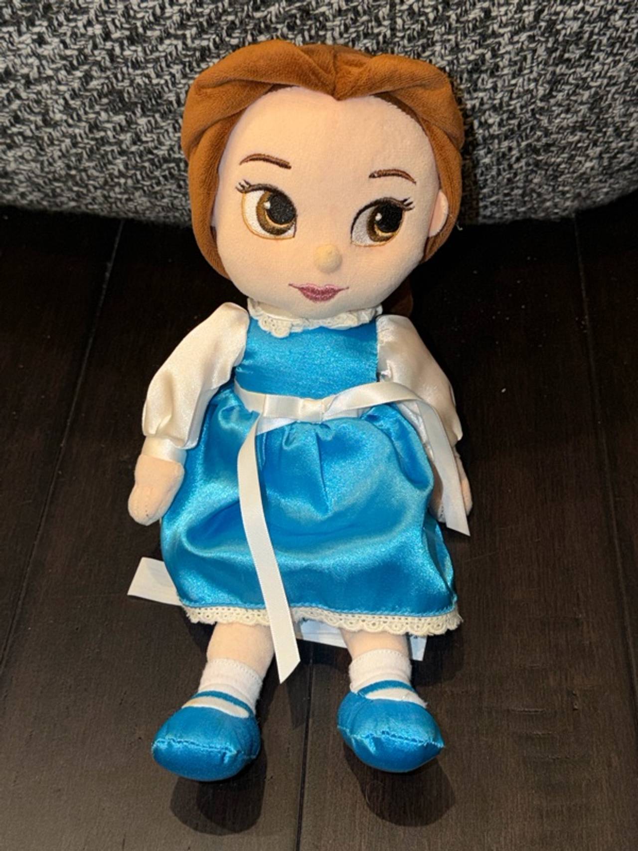 Disney Belle Plush Doll Blue Dress 13-inch