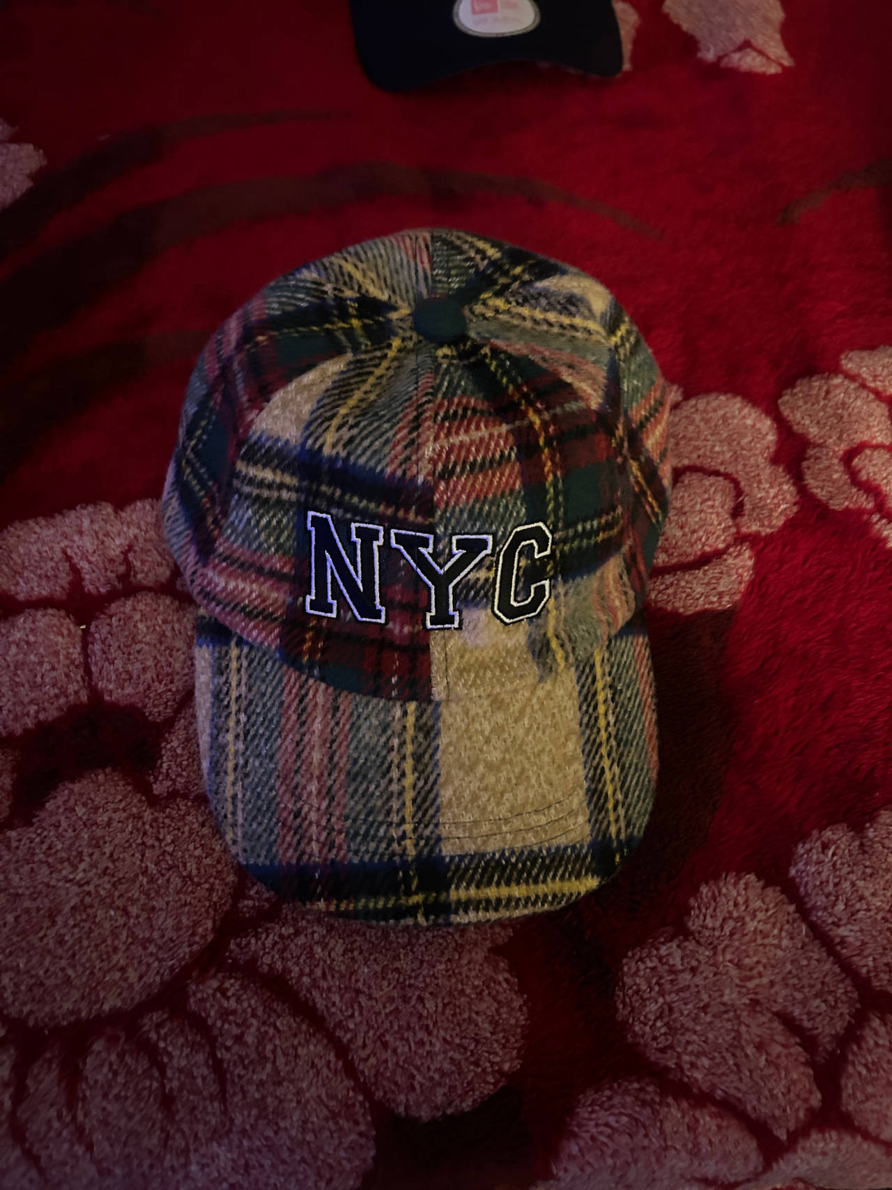 Steve Madden NYC Plaid baseball hat