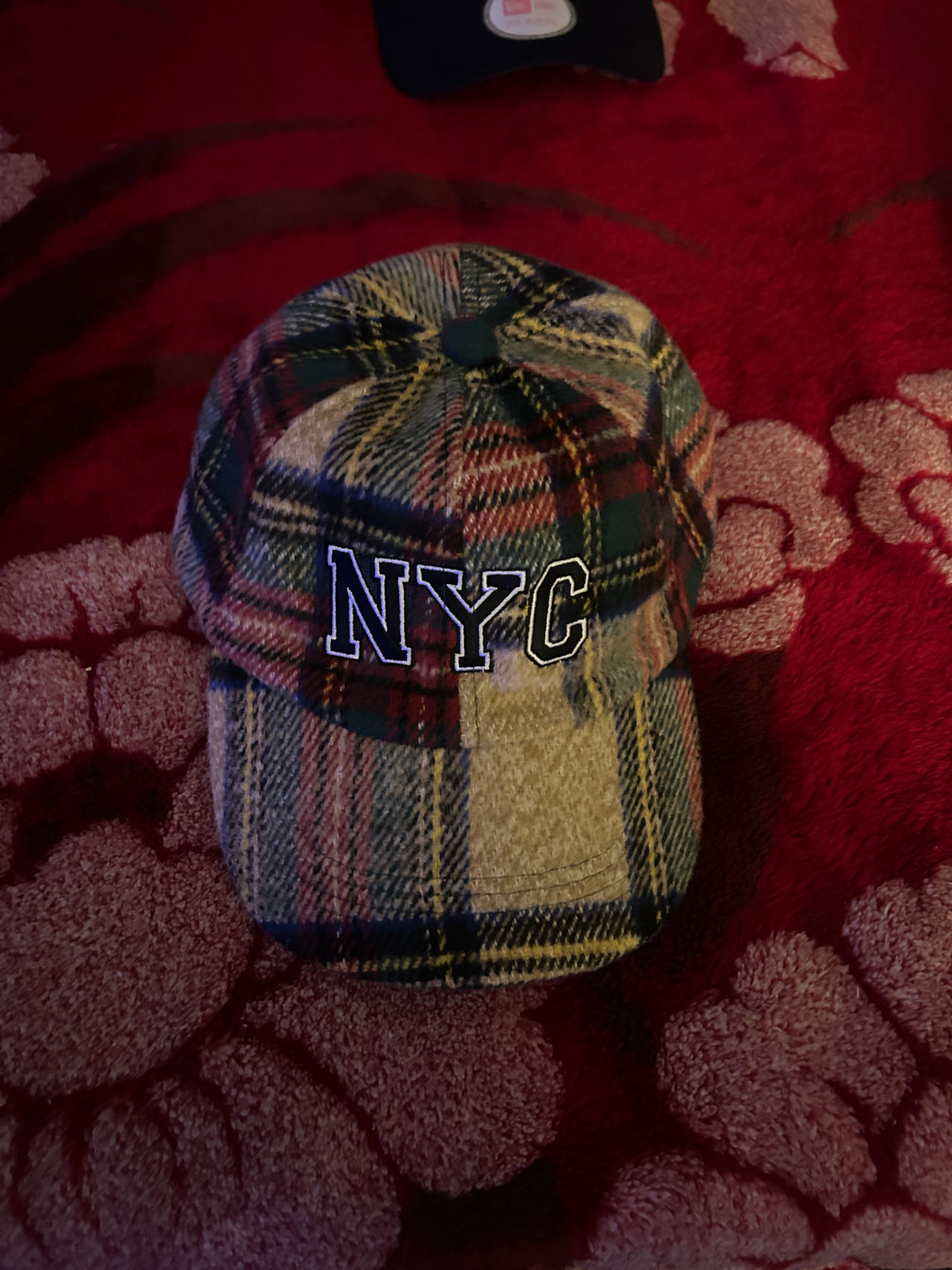 Steve Madden NYC Plaid baseball hat
