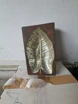 Deco 79 Polystone Metallic Feather Wall Sculpture Gold 47-inch - Image 1