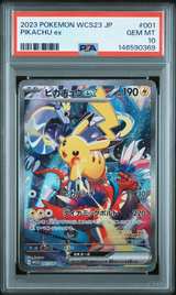 2023 Pokemon WCS23 JP Pikachu ex PSA 10 - Image 1