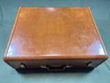Vintage Samsonite 24” Brown Hard Shell Suitcase Mid Century Luggage No Key - Image 1