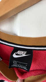 Nike Icon Clash Pink Metallic Gold Funnel Sweater Large  - Image 2