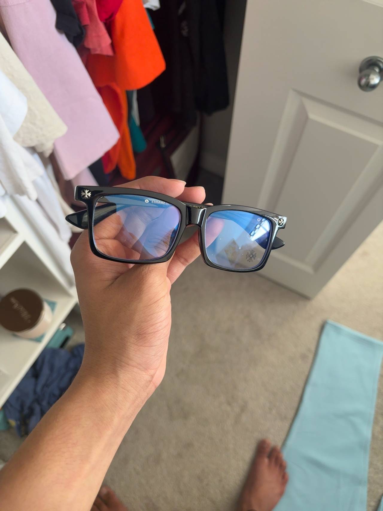 Chrome Hearts Vagilante Glasses Black Silver