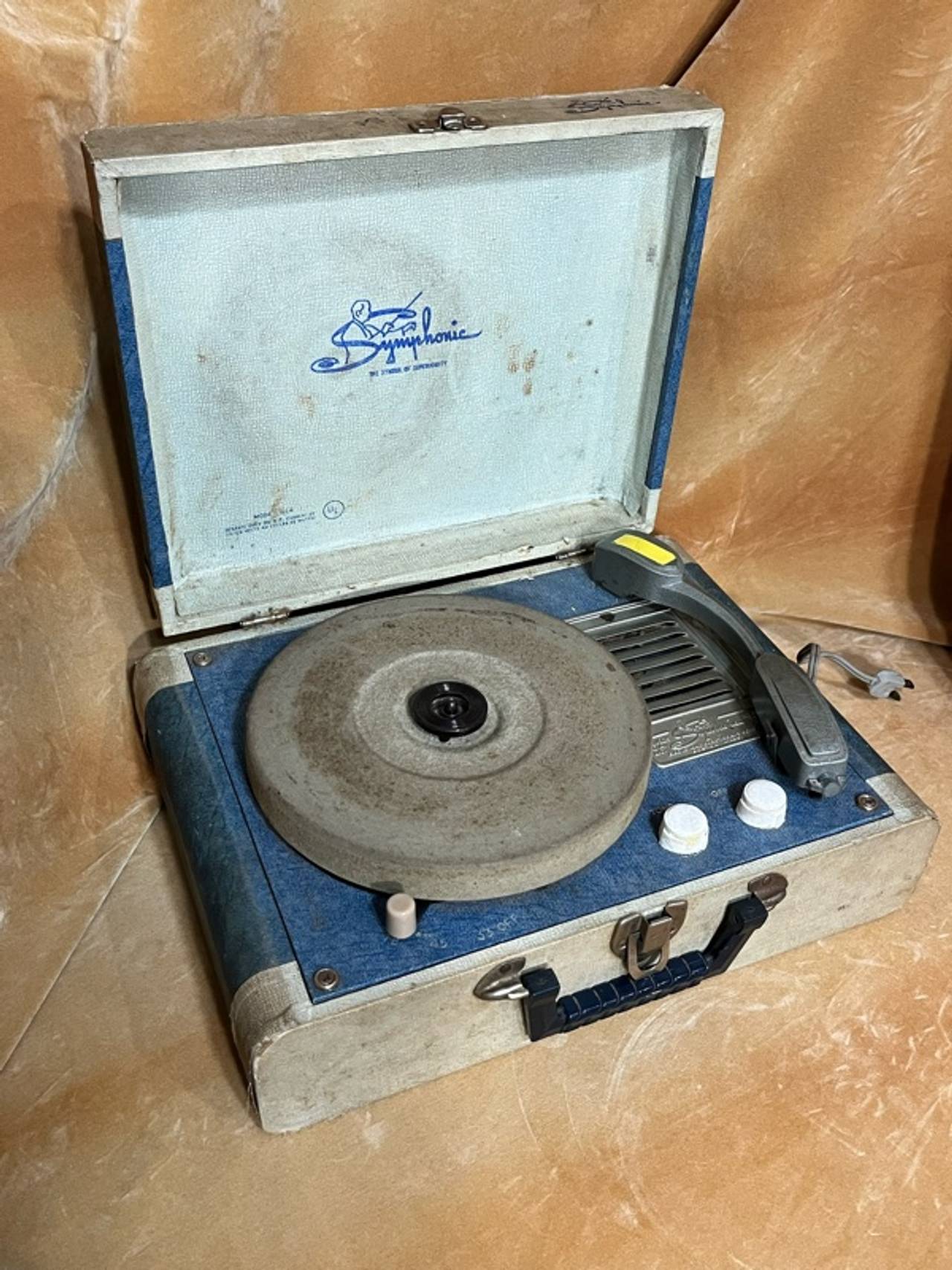 Symphonic Vintage Portable Record Player