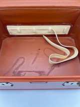 Vintage Travelaire Train Case Vanity Case Brown Hard Luggage Mirror No Key Read - Image 5
