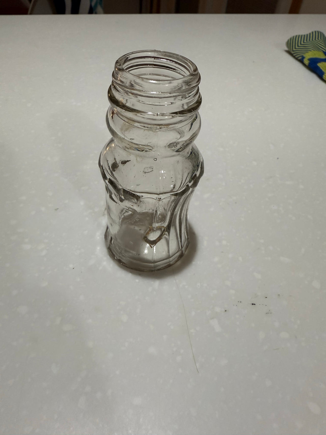Vintage Glass Honey Bear Jar
