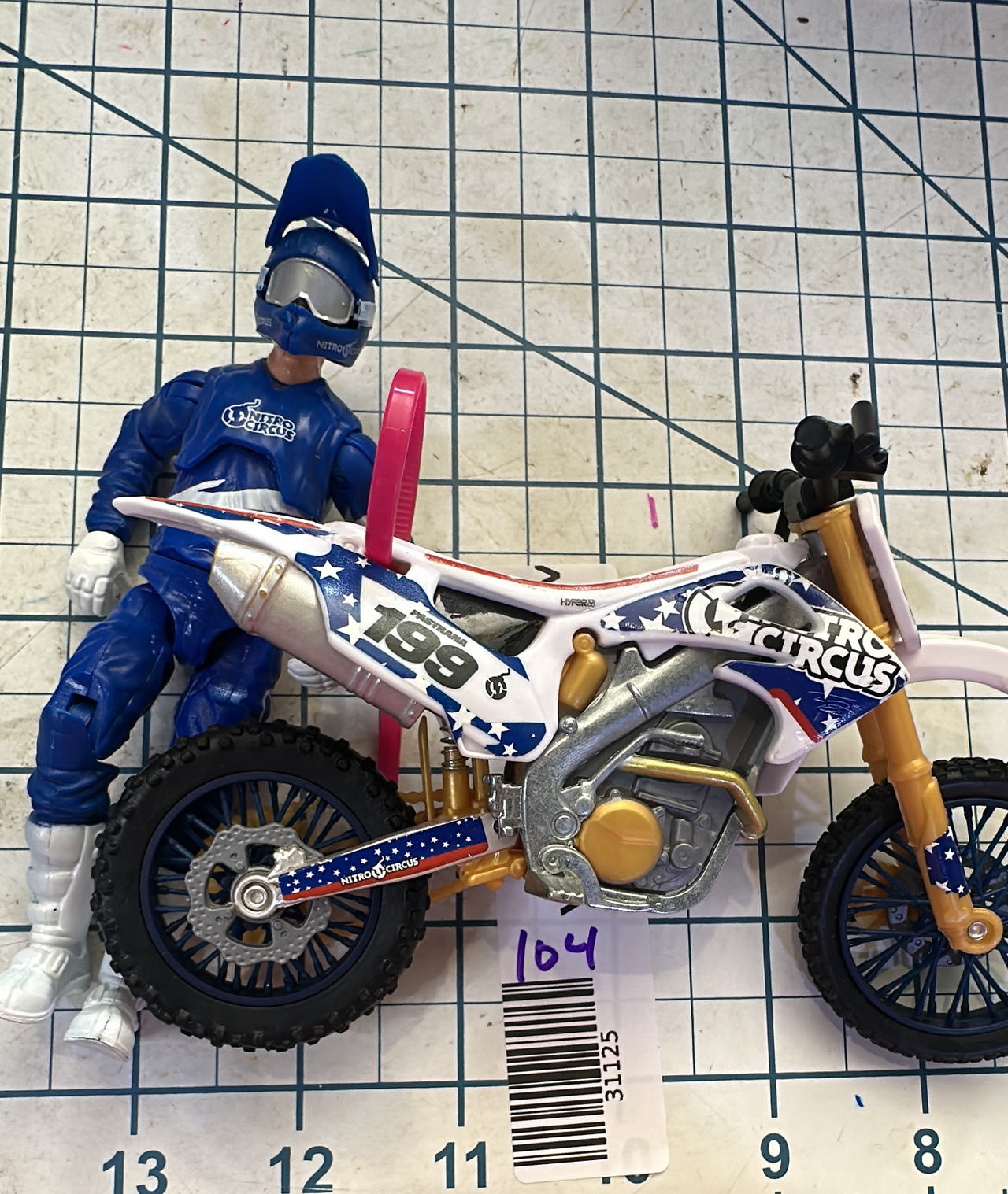 Nitro Circus Travis Pastrana #199 Motocross Bike & Figure