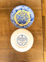 Spode Set of TWO Plates Blue Room Garden Collection Blue and Yellow Wall Decor - Image 3