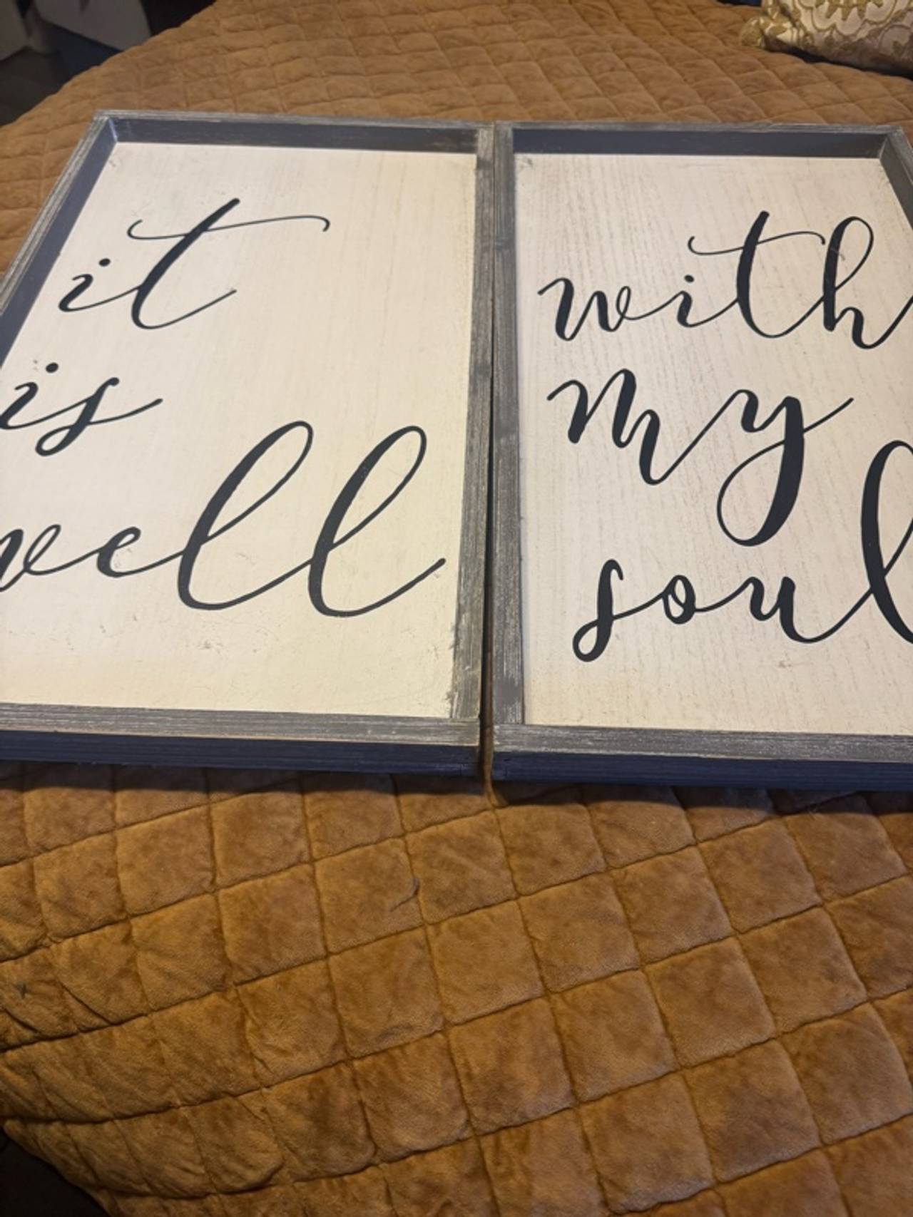 It is Well With My Soul Wooden Sign-2 pieces