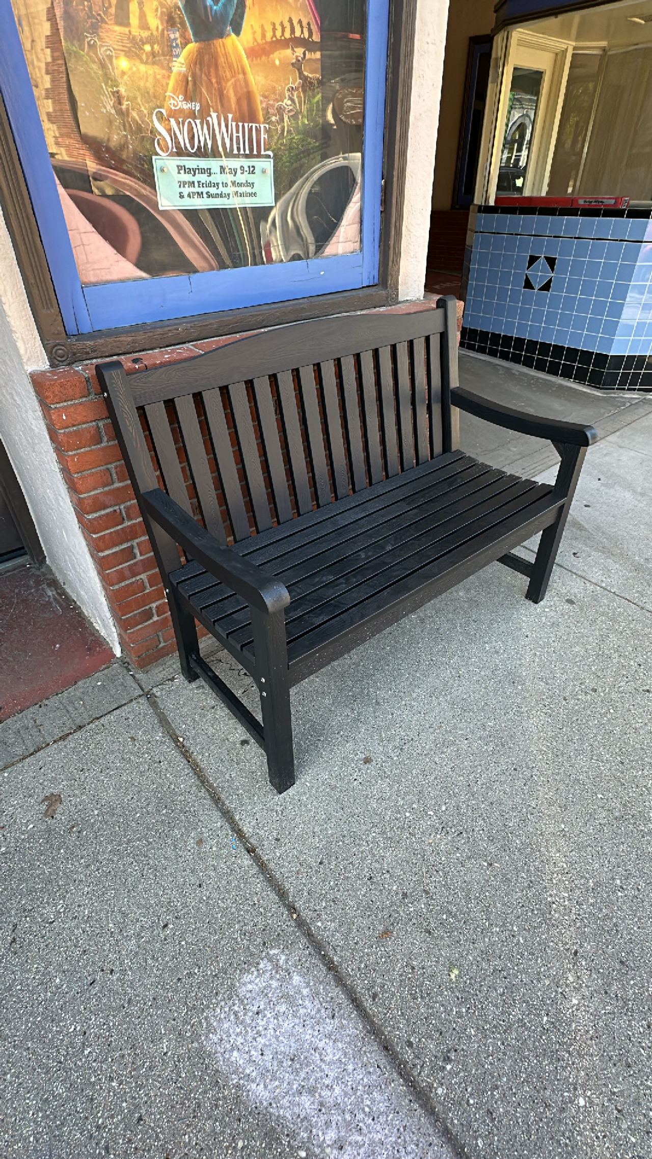 Outdoor Wooden Slat Bench