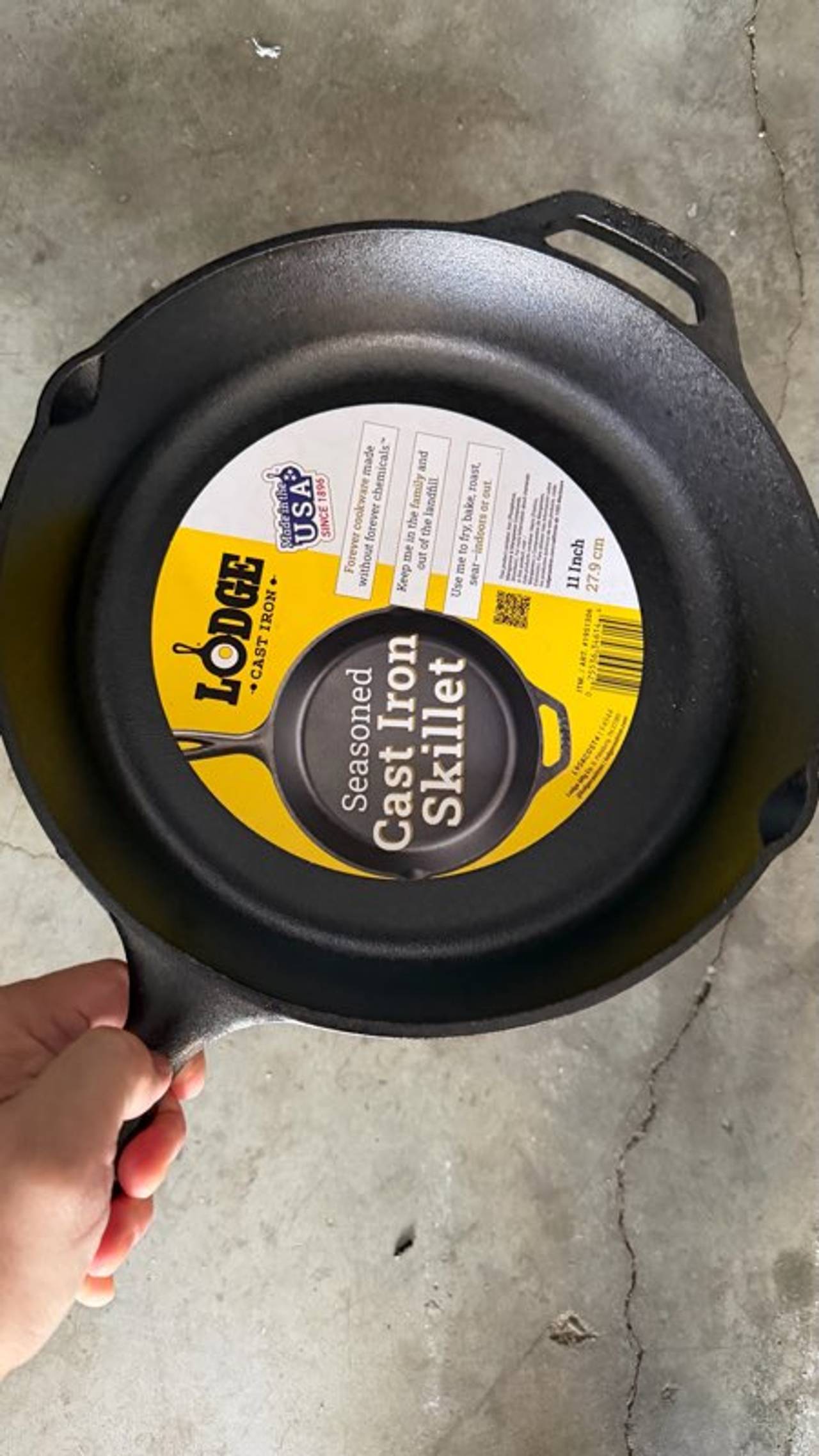 Lodge 11 Inch Seasoned Cast Iron Skillet