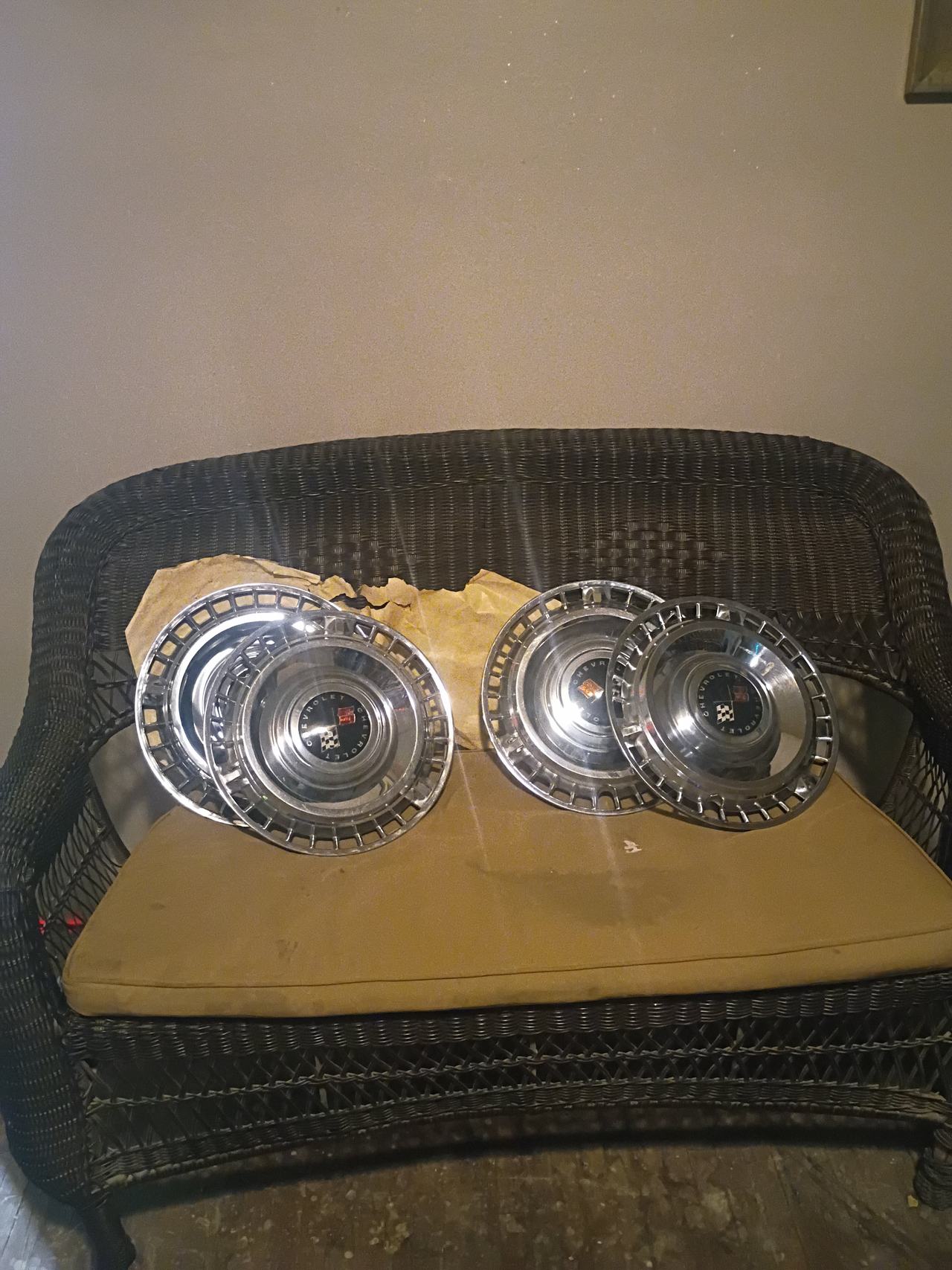 1965-1966 Chevrolet Impala 14" Hubcaps Set of 4