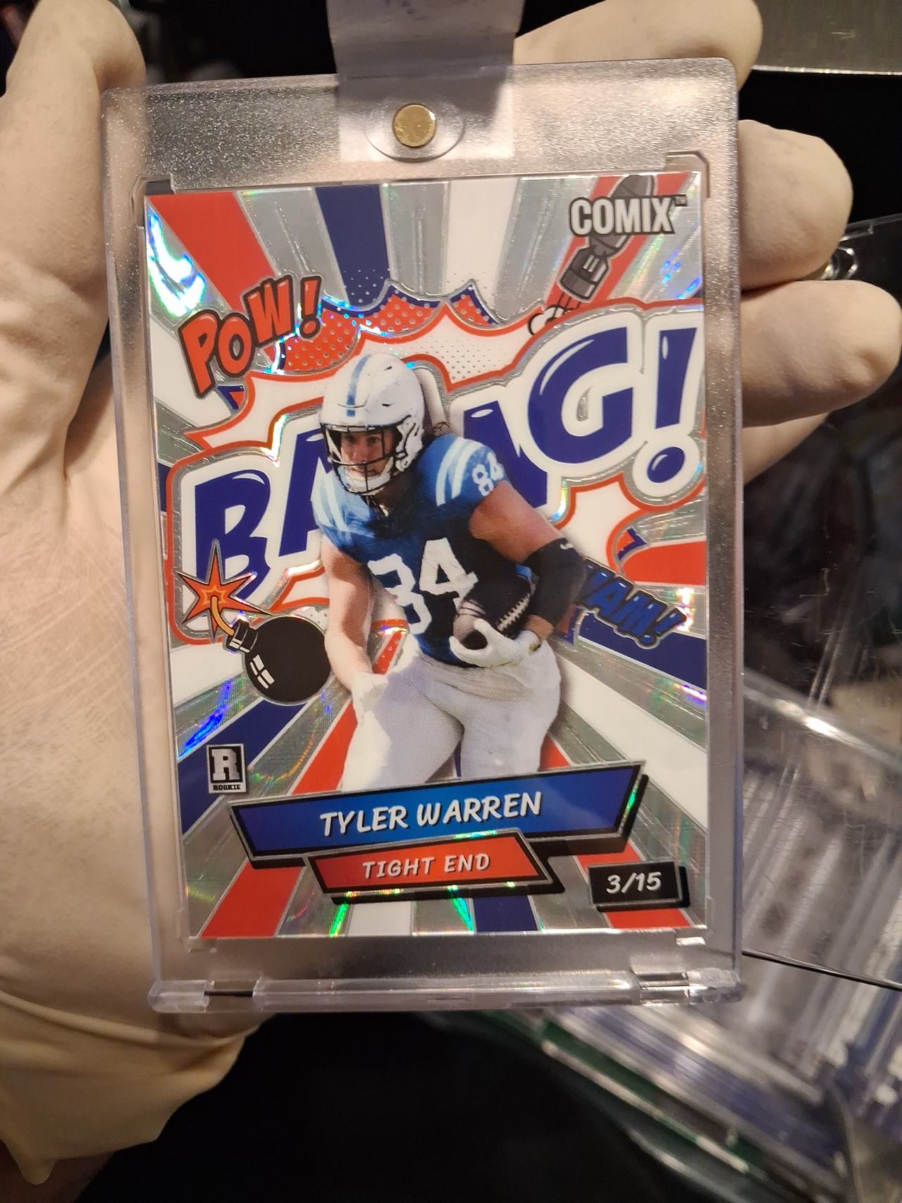 2025 Wild Card Comix Football Tyler Warren  Rookie Card 3/15