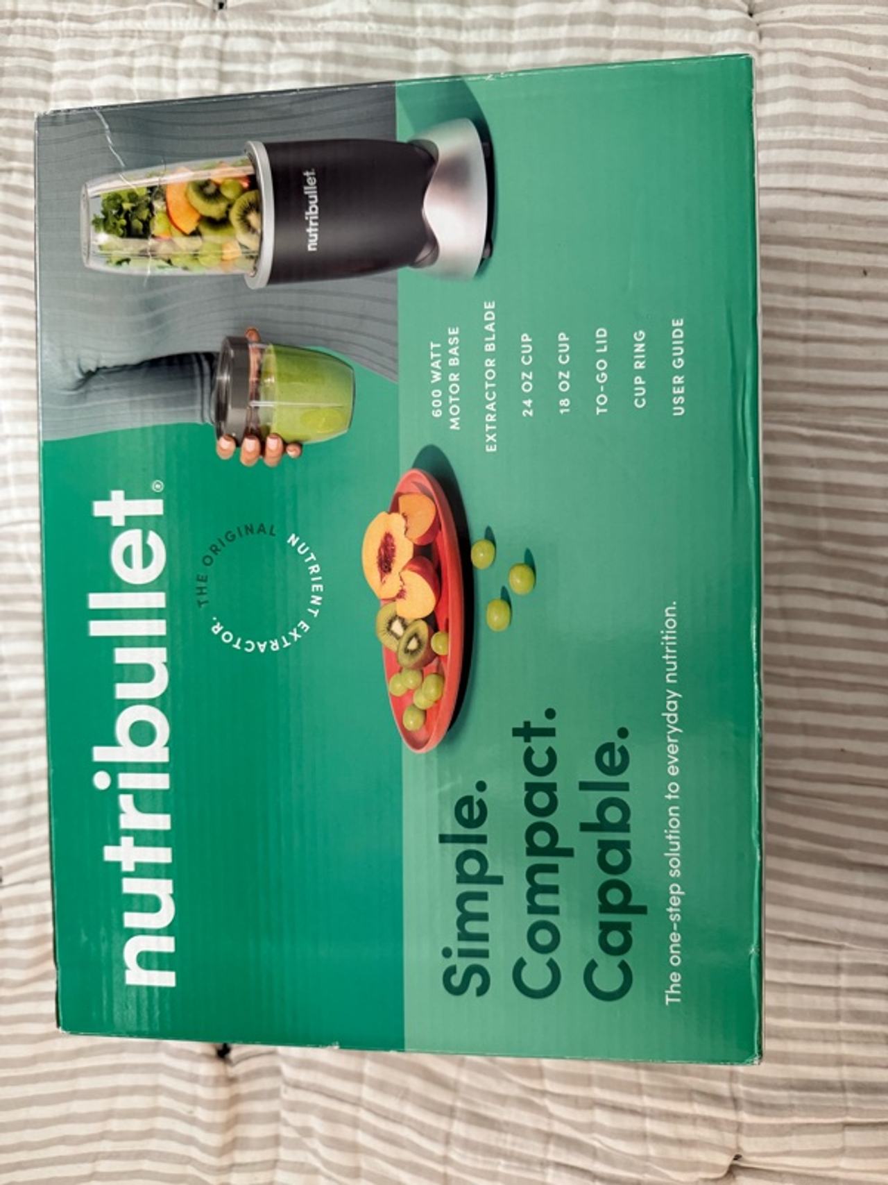 NutriBullet 600W Personal Blender with 24‑oz Cup