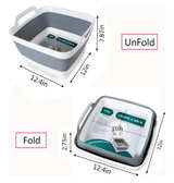 2.4 Gal(9L) Collapsible Dish Basin with Drain Plug,Space Saving Multiuse - Image 4