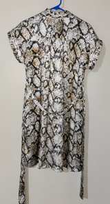 NWOT Cabi Cobra Dress Snake Print Belted Mini Dress SIZE S - Image 5