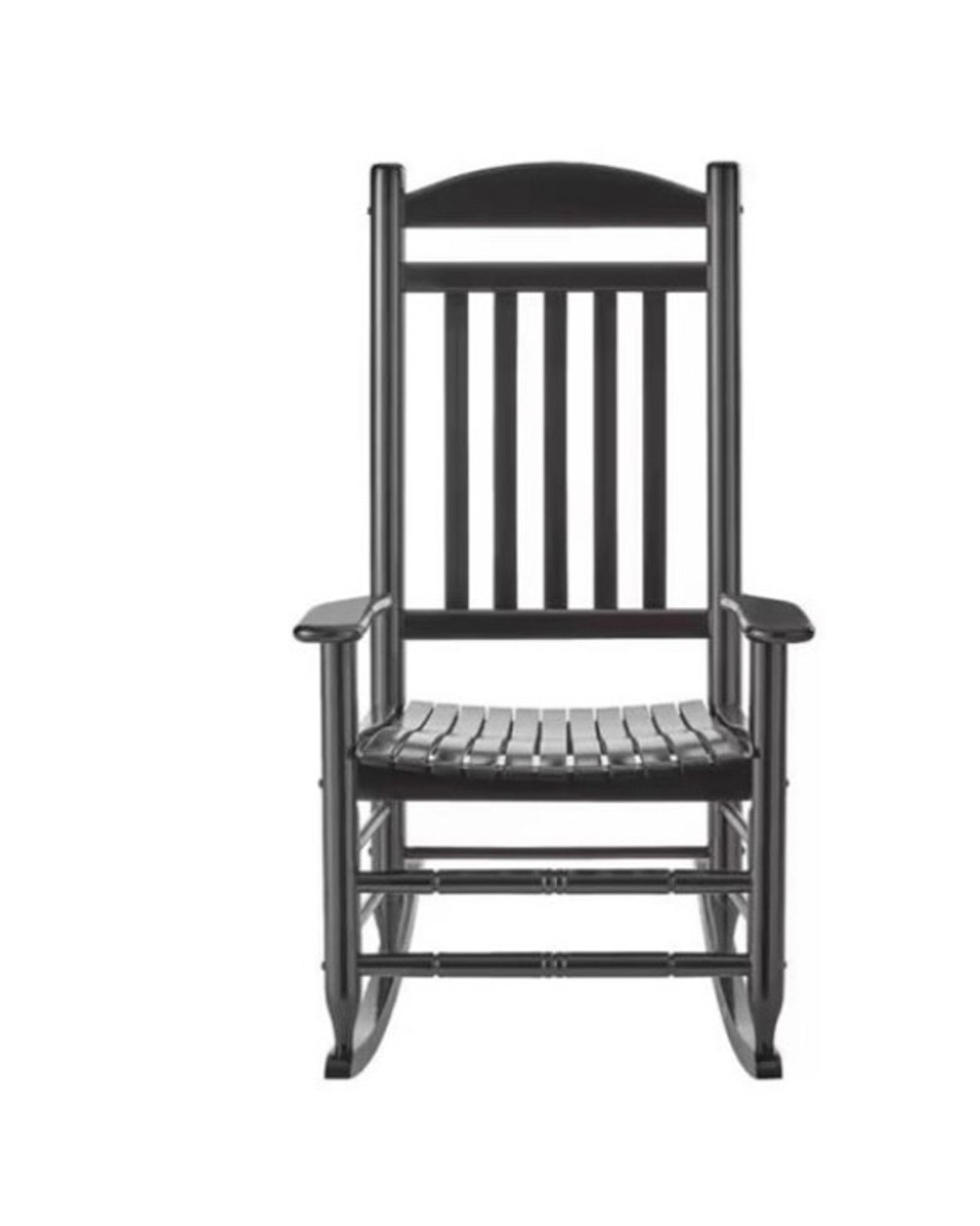 Hampton Bay Indoor/Outdoor Black Rocking Chair - New