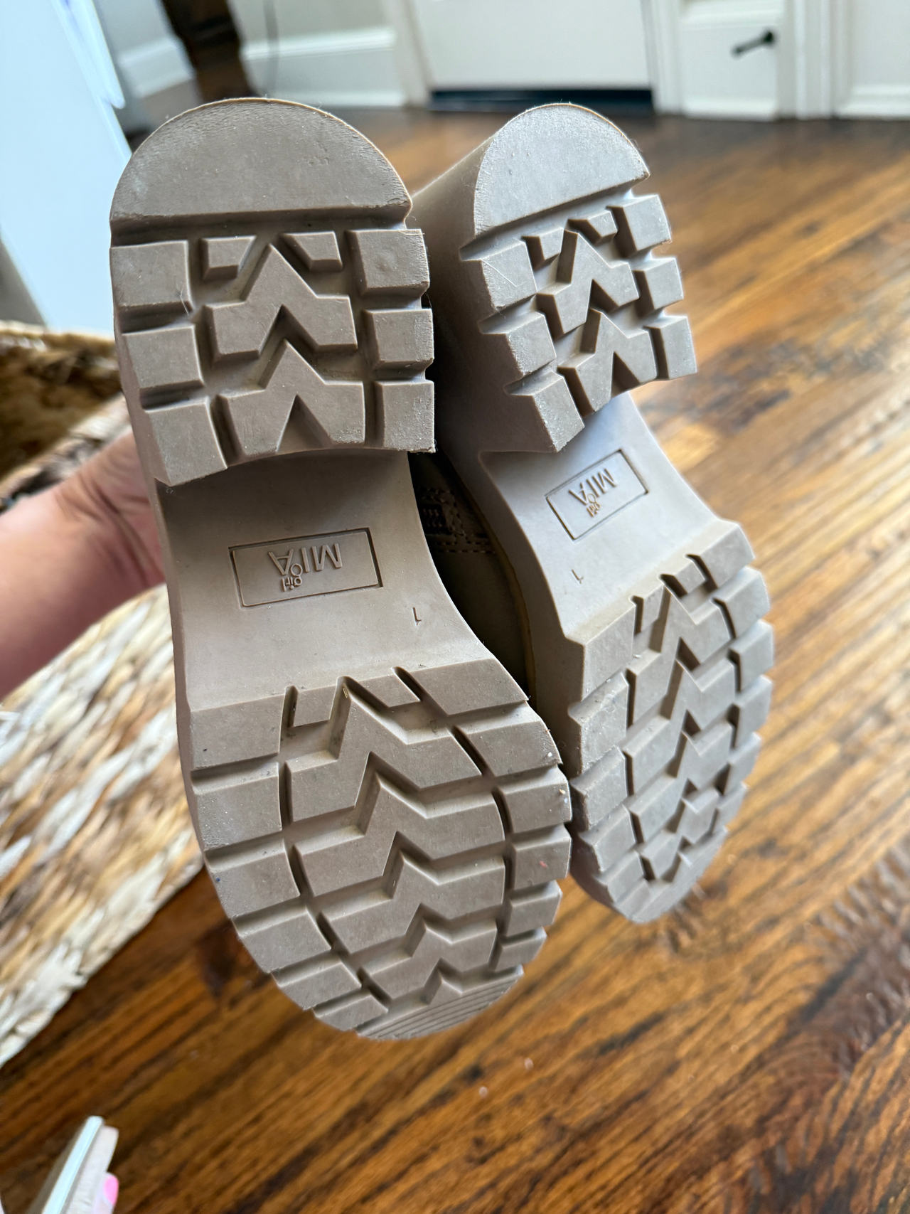 MIA girl chunky sole boots 