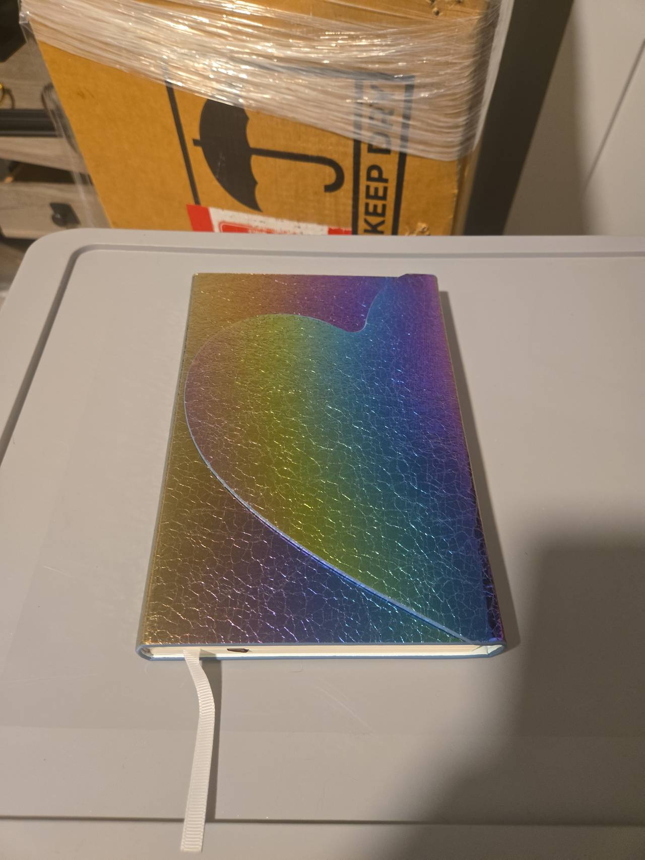 Rainbow Heart Hardcover Journal New