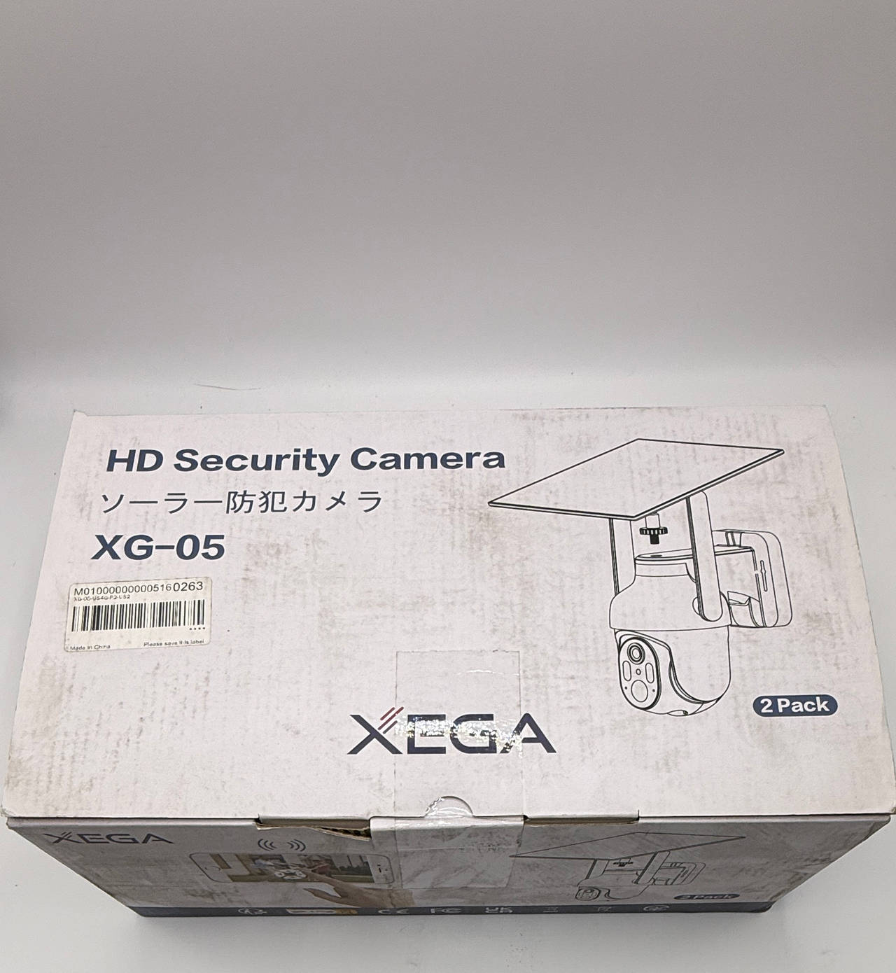 XEGA XG-05 Solar Powered HD Security Camera 2-Pack