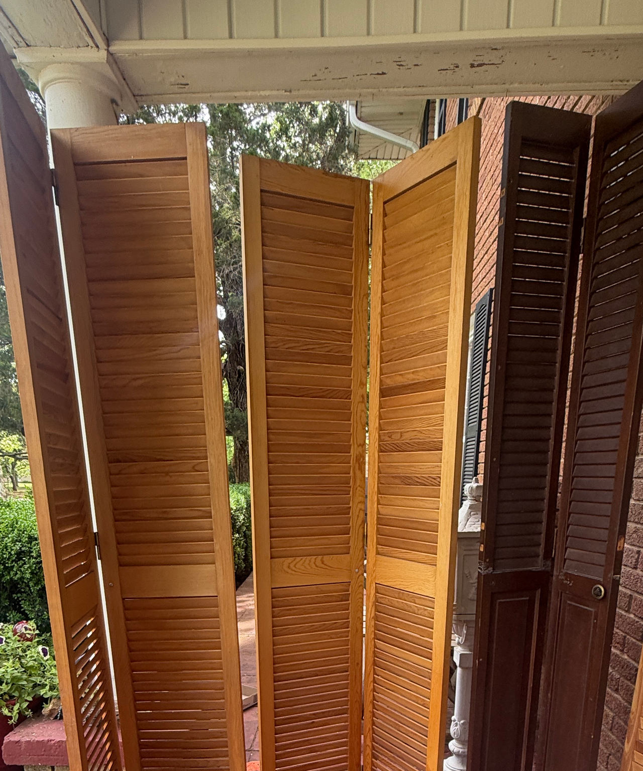Solid Wood Louvered Interior Shutters