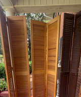 Solid Wood Louvered Interior Shutters - Image 1